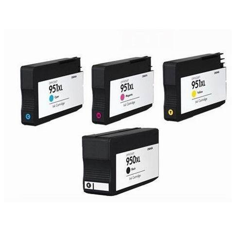 Reman. 4 pks  Ink Cartridge for HP 950XL 951XL OfficeJet Pro 8100 8600