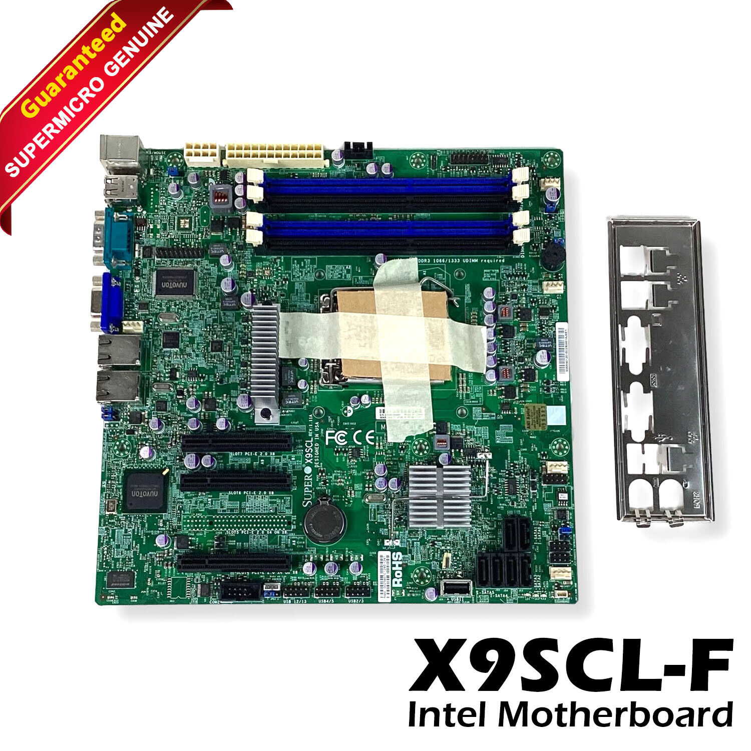 SUPERMICRO X9SCL Intel Xeon LGA 1155 H2 C202 Micro ATX Motherboard DDR3 4 Slots