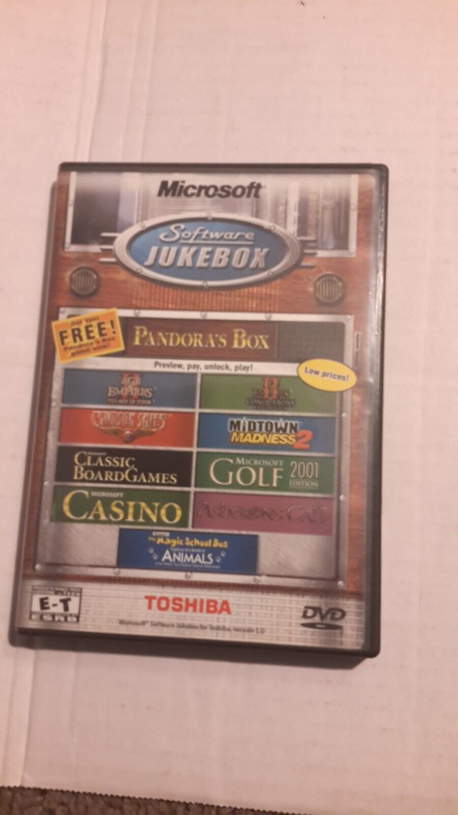 Microsoft Software Jukebox for Toshiba Version 1.0 PC Plus More 2002 