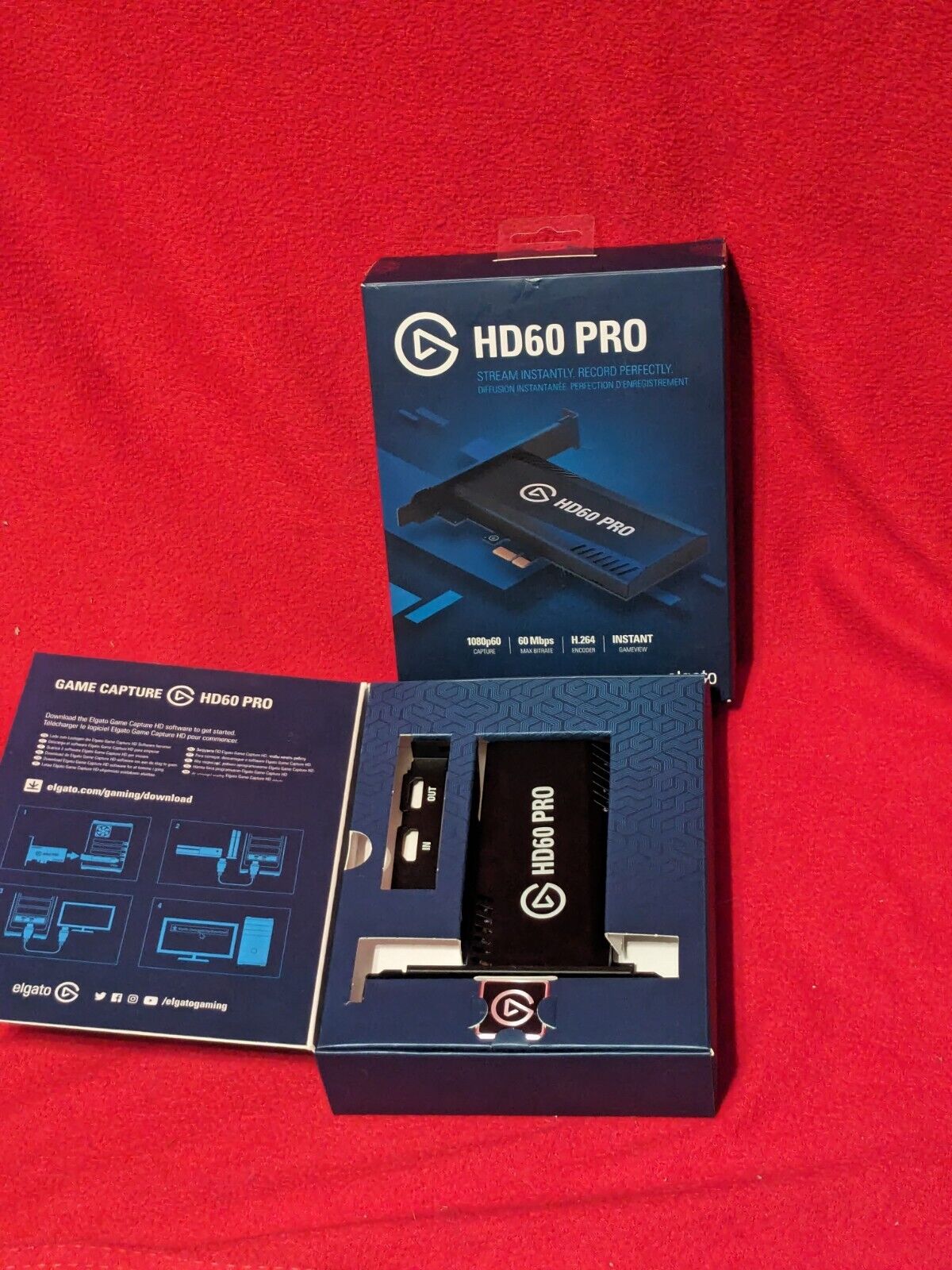 Used El Gato Elgato HD60 Pro HD 60 Video HDMI Capture PC Card PCIe Streaming