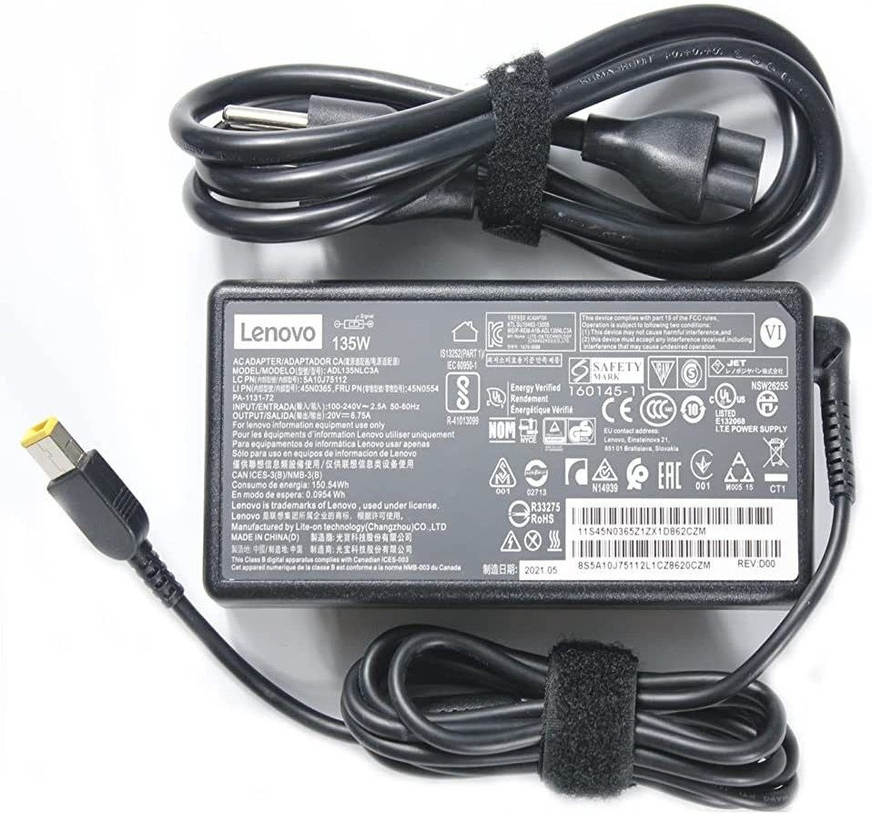 Genuine Lenovo 135W 20V 6.75A AC Adaptor Charger for T440p T530 T540p W540