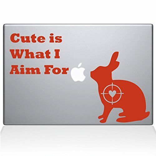 The Decal Guru Cute Rabbit Hunting MacBook Decal Vinyl Sticker - 12\