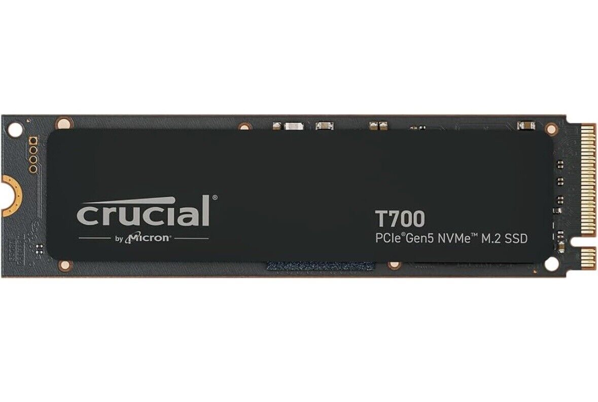 NEW OB Crucial 2TB T700 PRO PCIe Gen 5.0 x4 NVMe M.2 2280 SSD (CT2000T700SSD3)