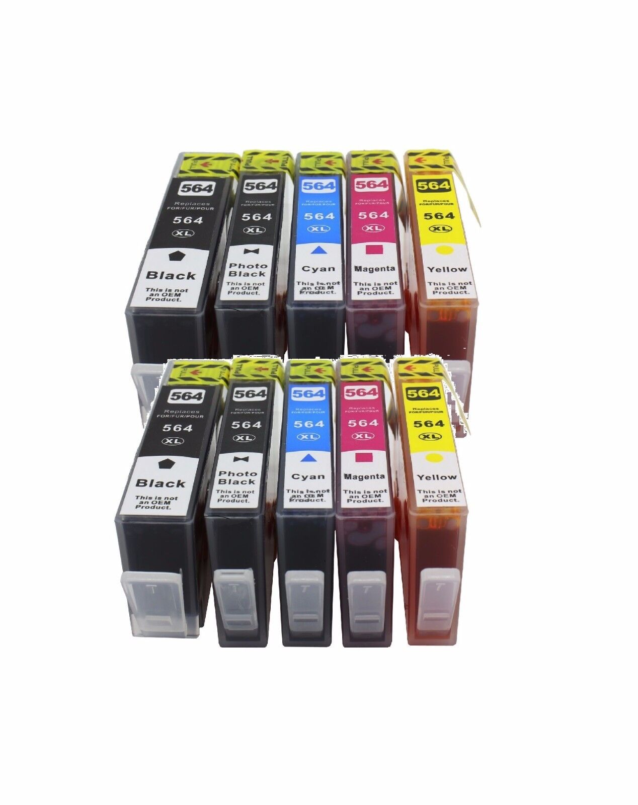 10 PK New Gen For HP 564XL Ink Cartridge Photosmart 6510 6520 7510 7520 Printer