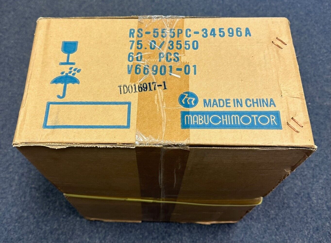 Mabuchi RS-555PC-3550 High Torque 12 VDC Motor 4800rpm -Unopened Box of 60