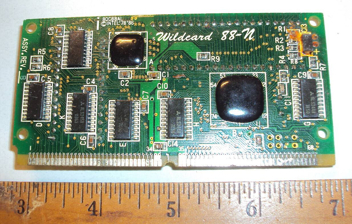 Super Rare INTEL 80C88AL cpu Wild card 88-N  dated 1986 for Deawoo XT computer