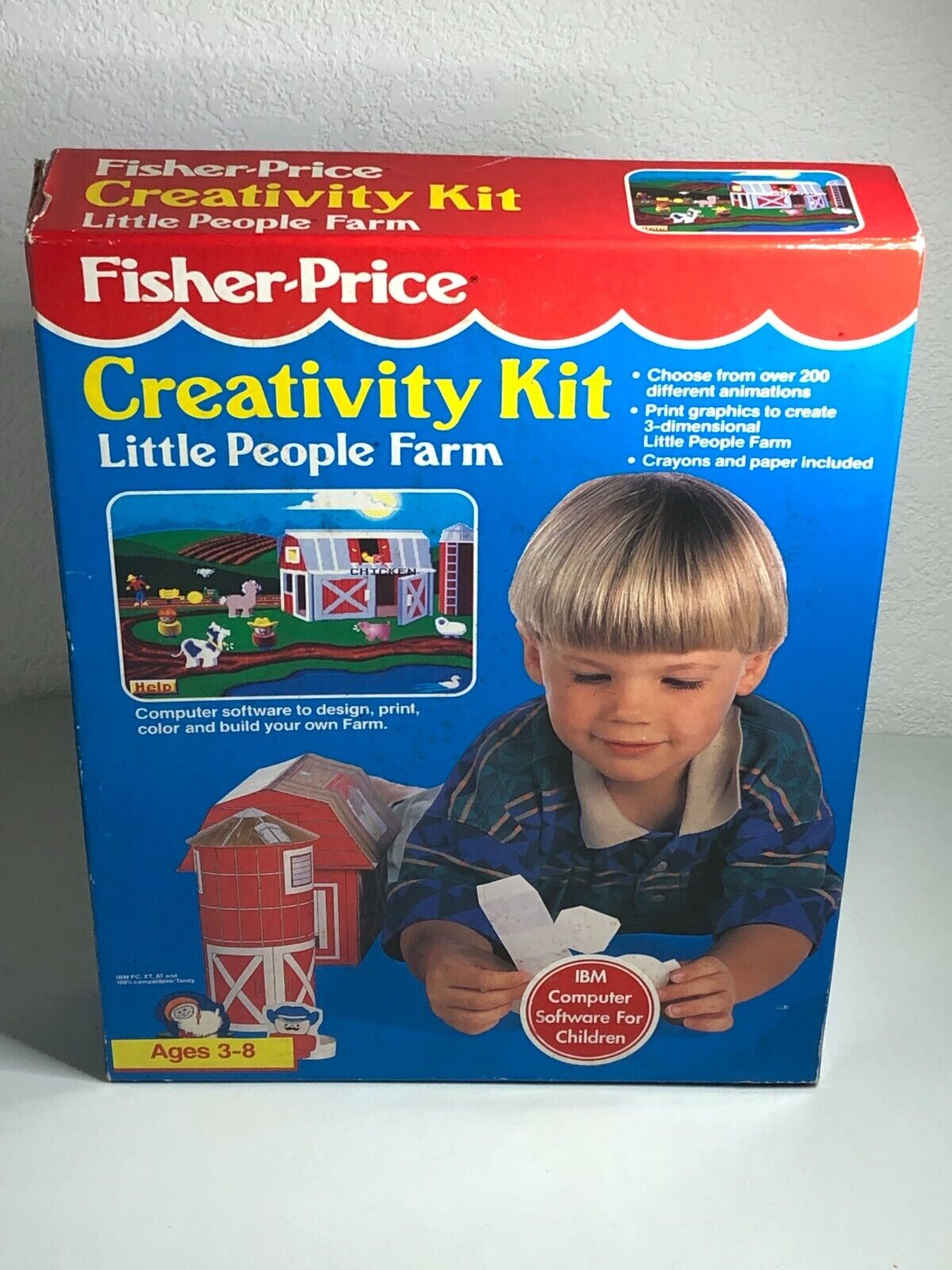 Fisher Price Creativity Kit Little People Farm vintage computer software
