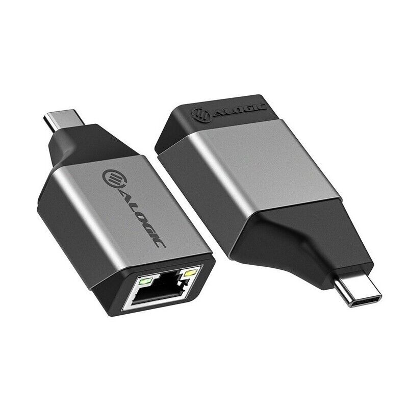 O-Alogic Ultra Mini USB-C to RJ45 Gigabit Ethernet Male to Female Adapter Con...