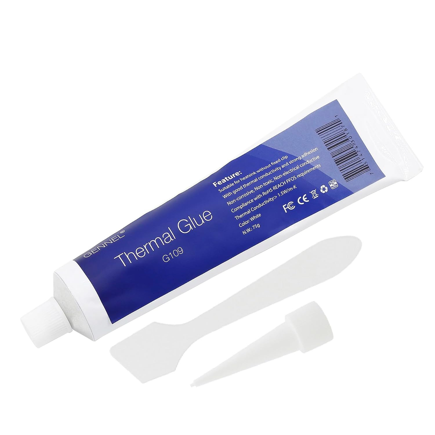 G109 75Grams Thermal Glue, Thermal Conductive Plaster, Silicone Viscous Adhesive
