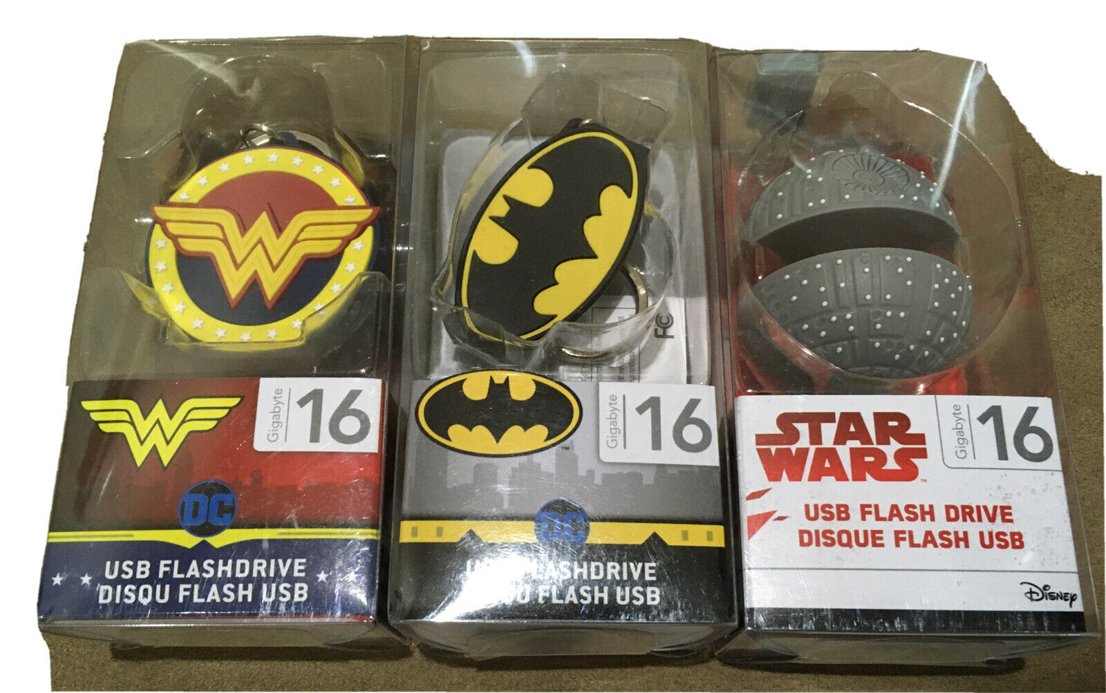 DC Comics/ Disney 16gb USB Flash Drive- Super Hero WONDER WOMAN Batman Star wars