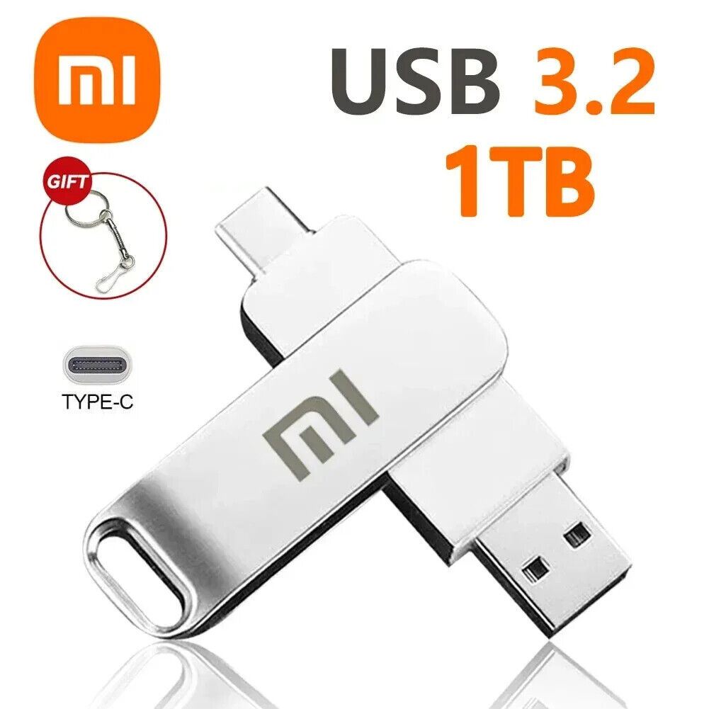 Xiaomi U Disk 1TB to 16TB USB 3.2 High Speed Pen Drive Transfer Metal Memory