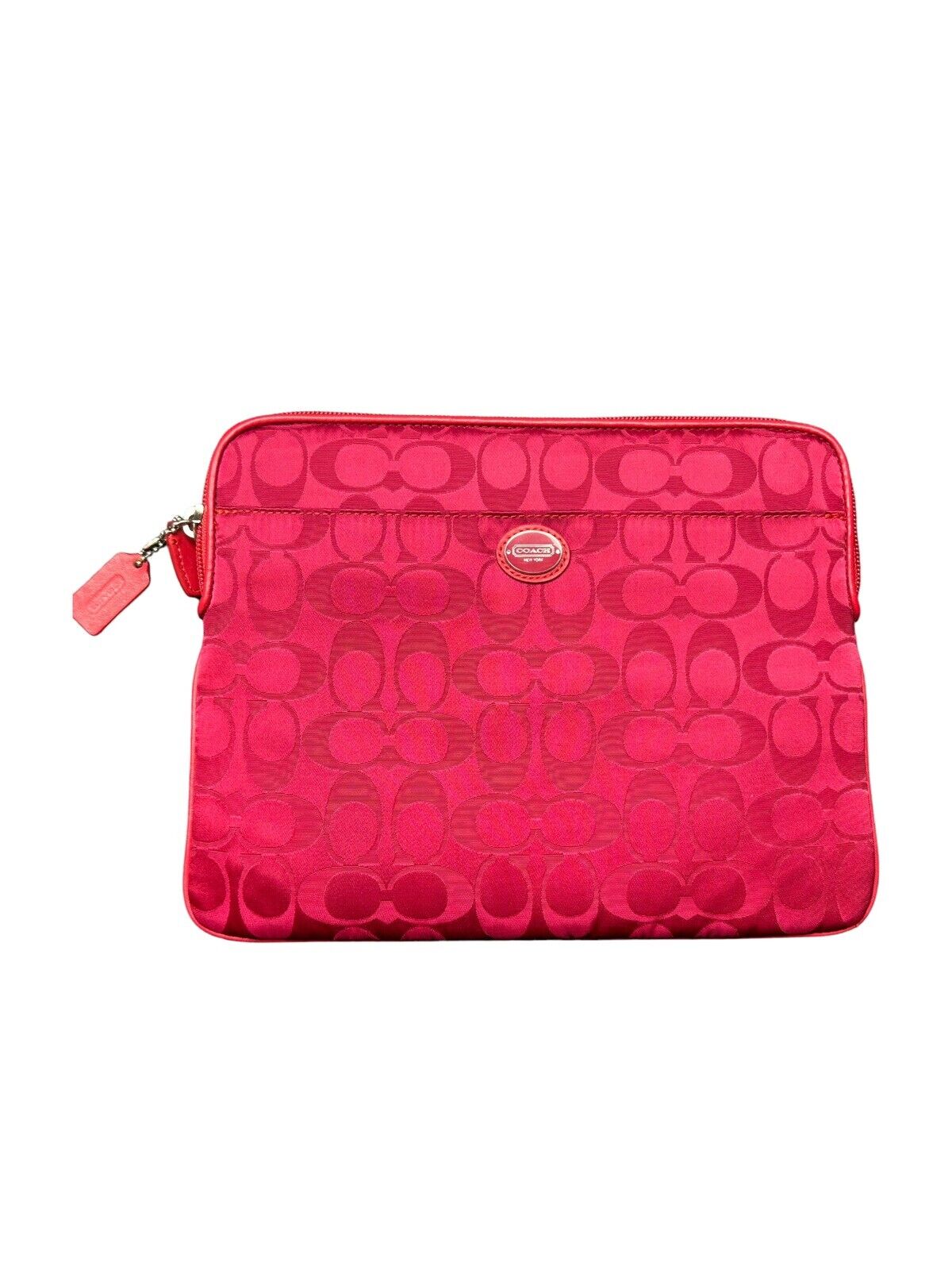 COACH New York Signature iPad Sleeve Tablet Cover Case Red