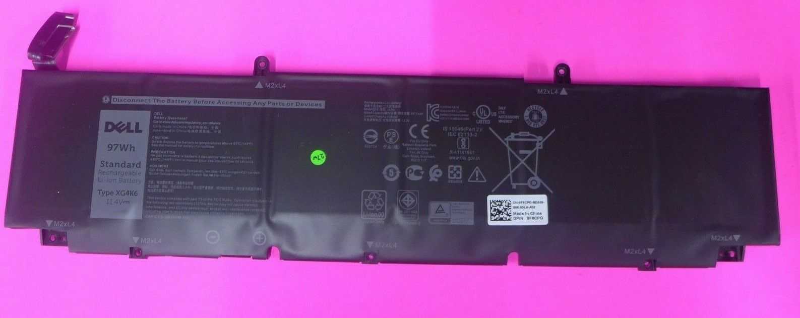 NEW 97Wh XG4K6 Laptop Battery XPS 17 9700 9710 Precision 5750 5760 01RR3 F8CPG