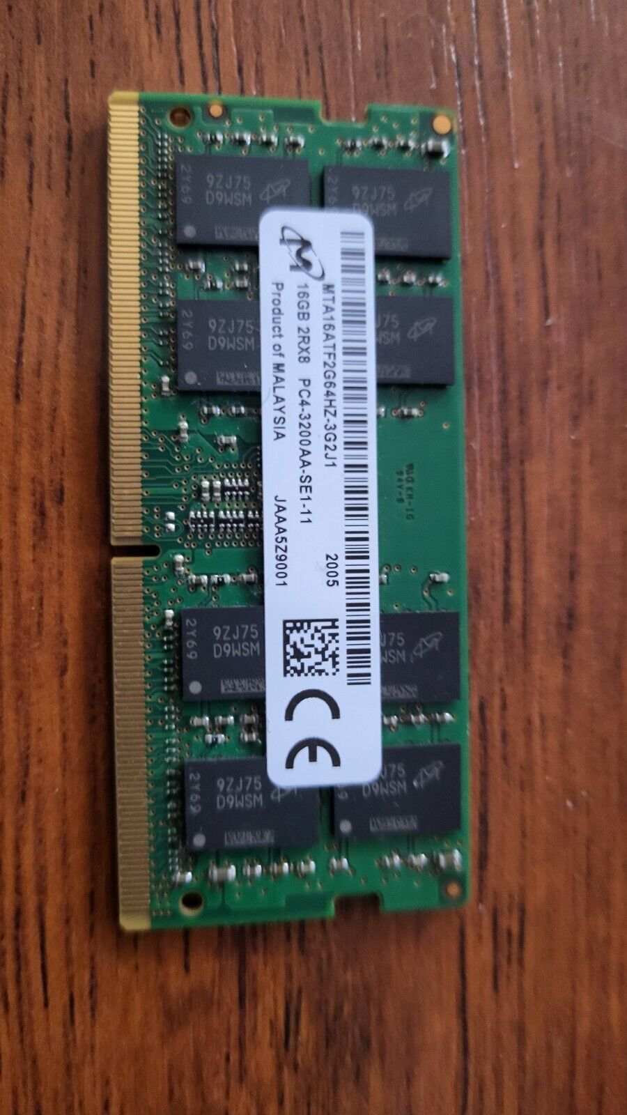 HP Micron 16GB 2Rx8 PC4 PC4-3200AA DDR4 SODIMM Laptop Memory