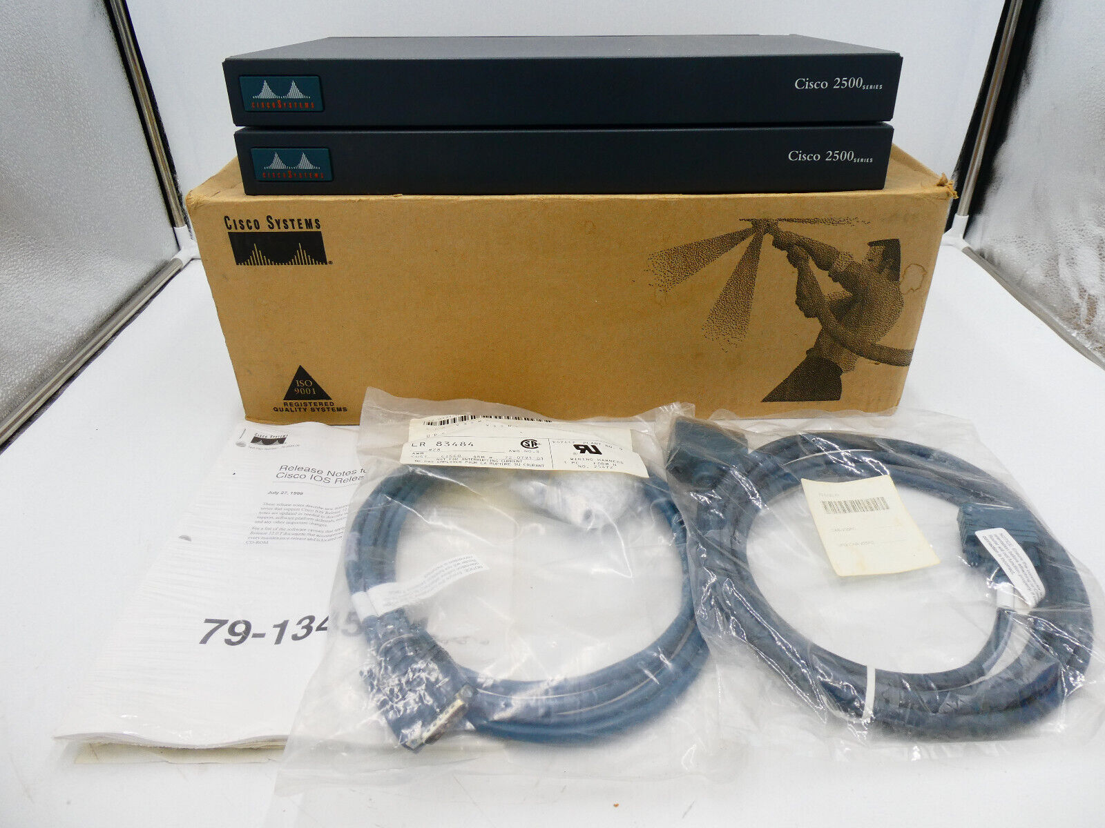 🍀 RARE NEW CISCO 2500 Series 2501 2514 Ethernet Router Pair MUSEUM COLLECTION