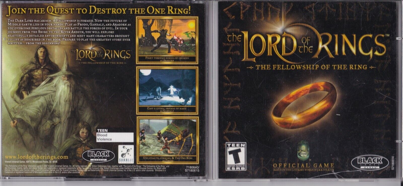 The Lord of the Rings: The Fellowship of the Ring (PC, 2002, 2-Disc Set)