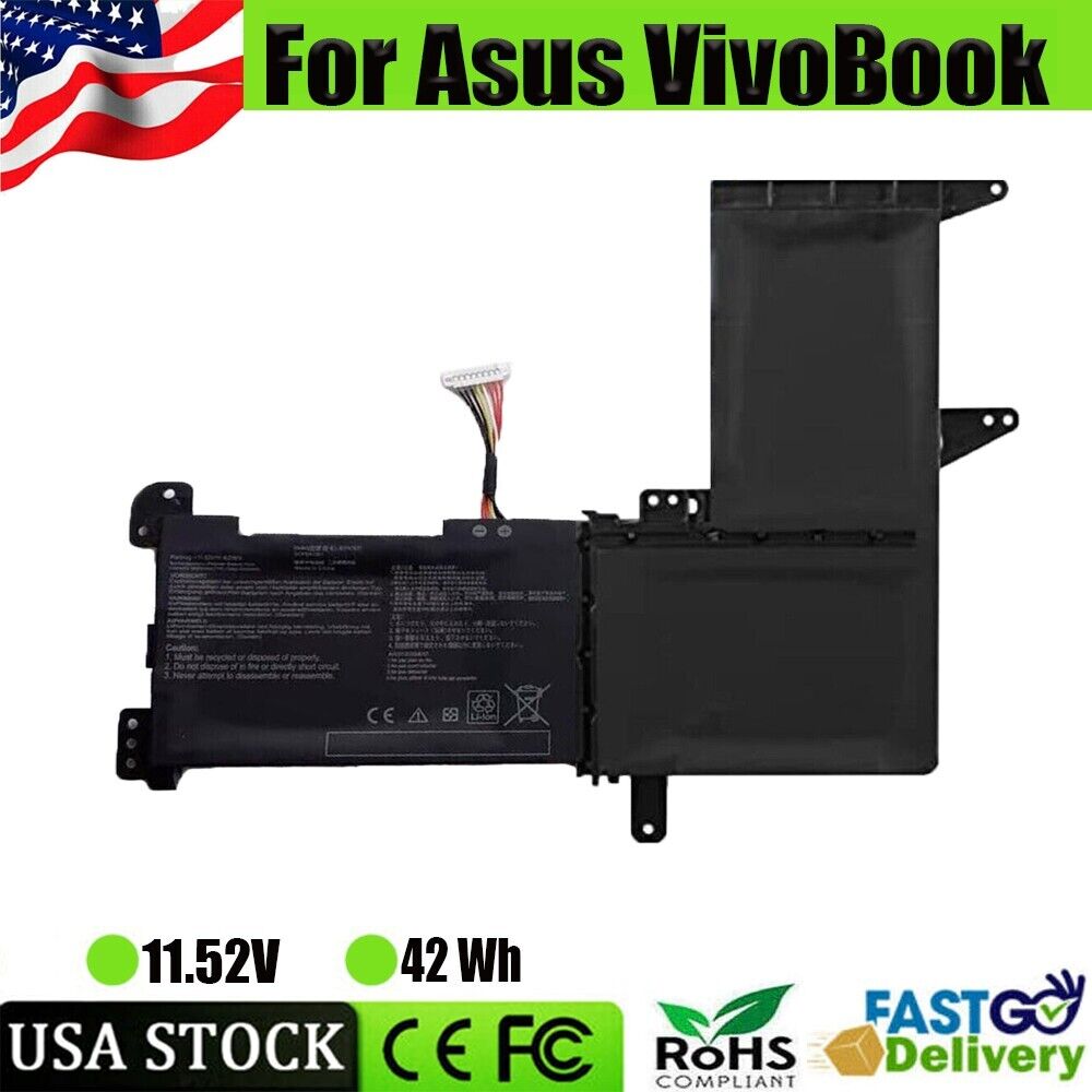 ✅B31N1637 42Wh Battery For Asus VivoBook F510U S15 S510U X510U X541U X542U F510