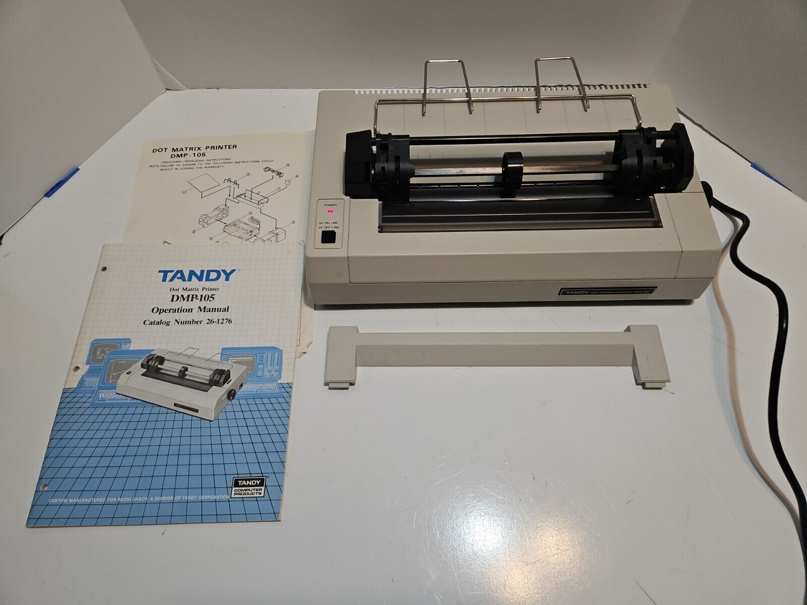 Tandy DMP-105 Dot Matrix Printer Radio Shack w/ Manual & Original Box