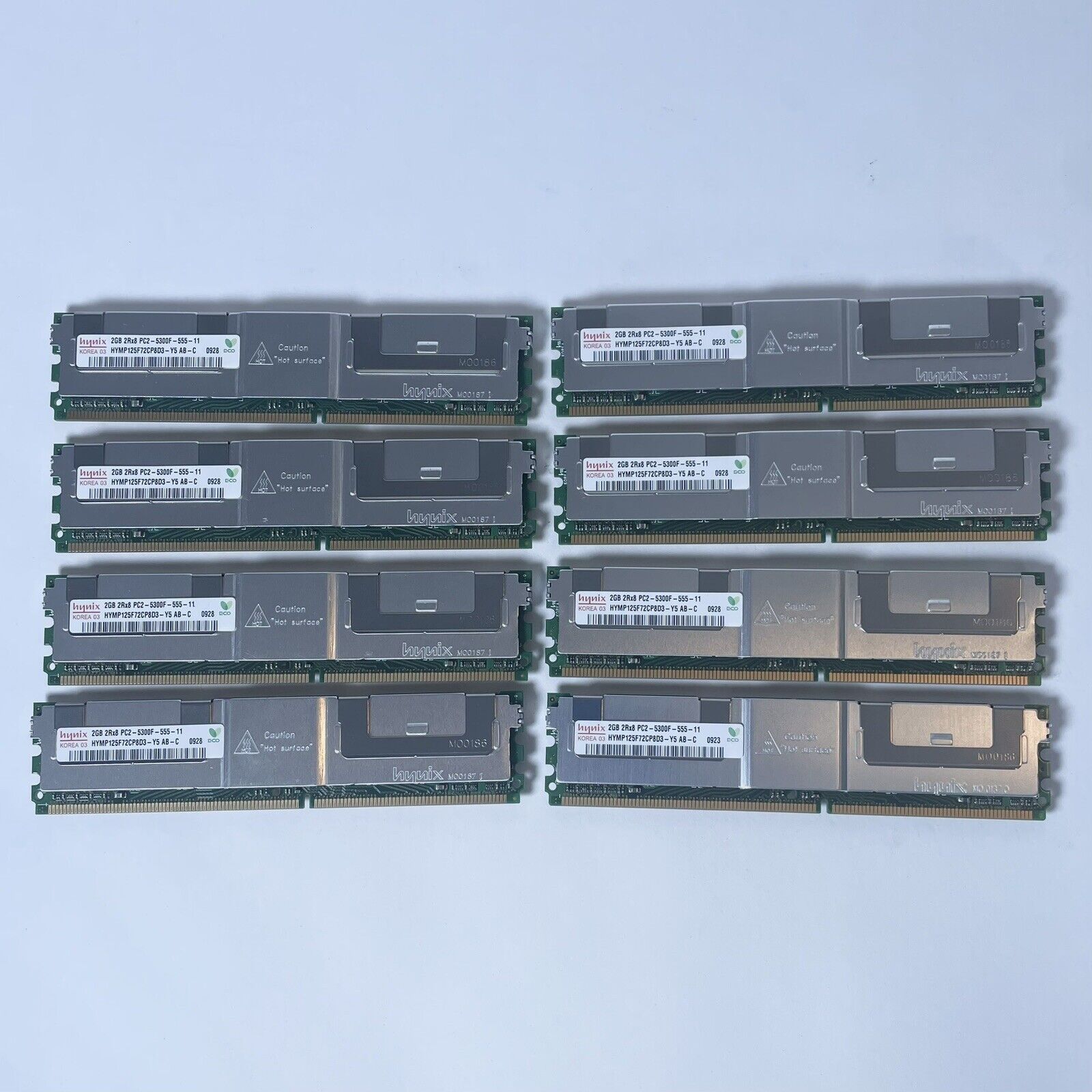 Sun Hynix 16GB (8x2GB) 2Rx8 HYMP125F72CP8D3-Y5 PC2-5300F-555-11 DDR2 Server RAM