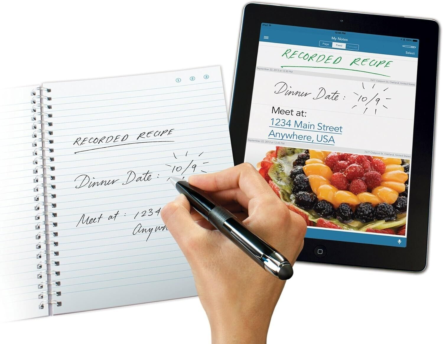 Livescribe 3 Smartpen for Android & iOS Tablets and Smartphones V1110