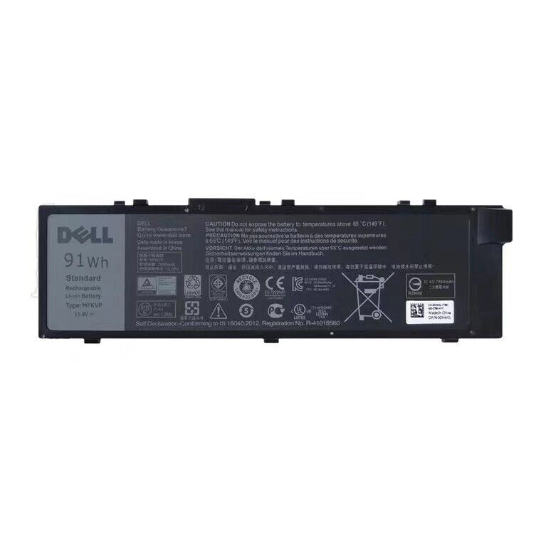 NEW OEM 91WH MFKVP Battery For Dell Precision 15 7510 7520 17 7710 M7510 M7710