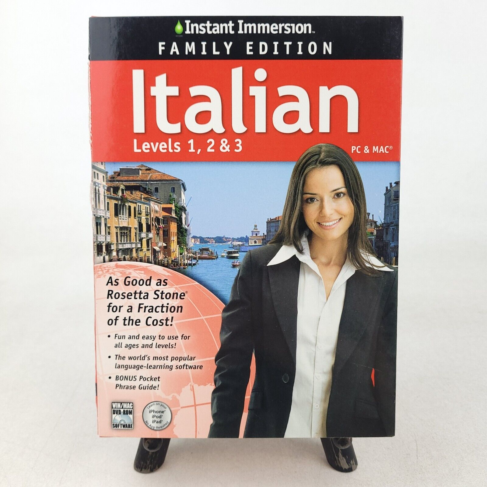 NEW SEALED Instant Immersion ITALIAN Levels 1, 2, & 3 Family Edition