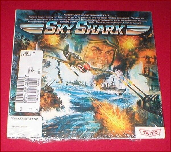 Sky Shark for the Commodore 64 C64 128 Computer NEW SEALED