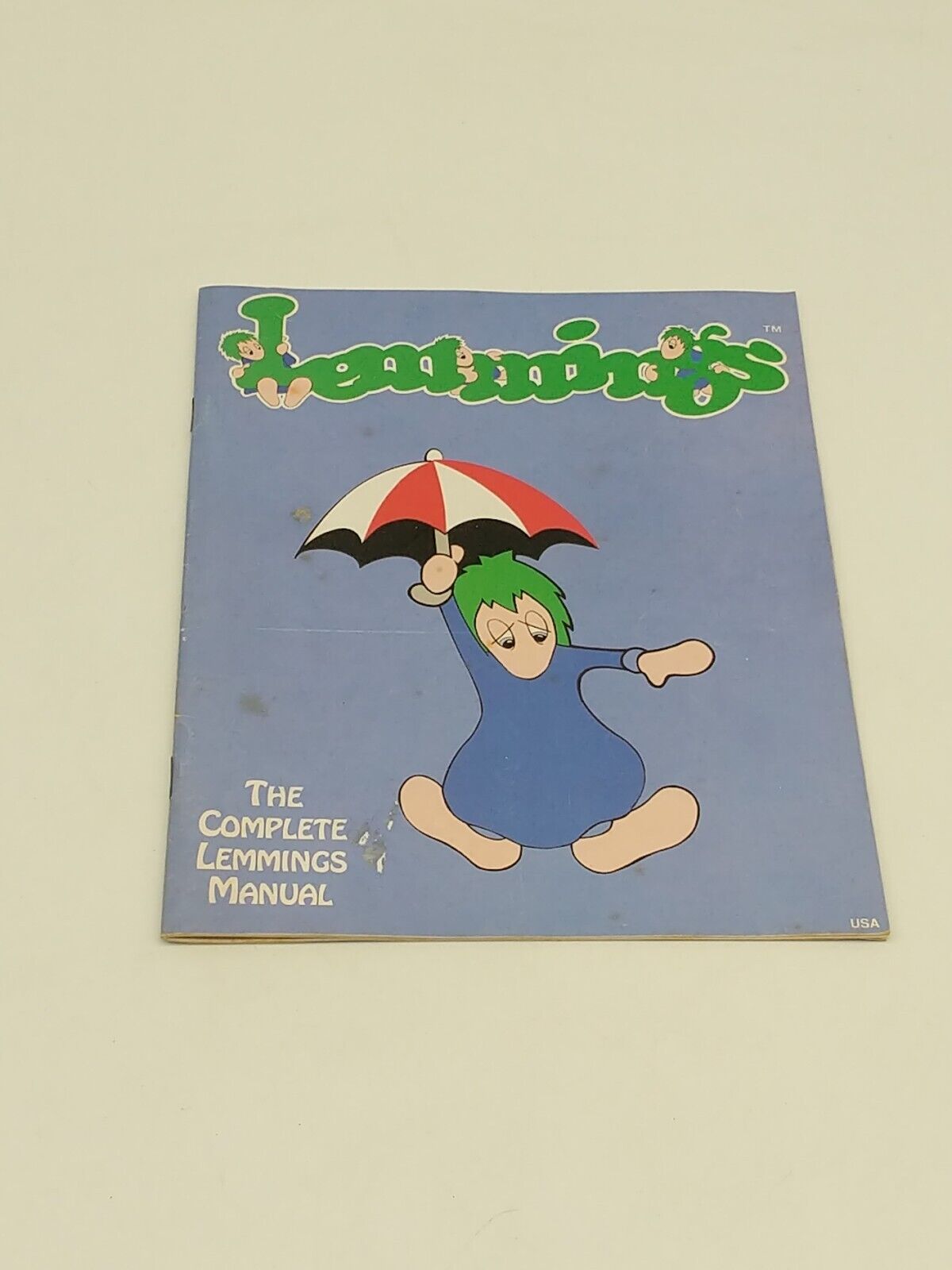 Lemmings - The Complete Lemmings Manual - Psygnosis color vintage game booklet