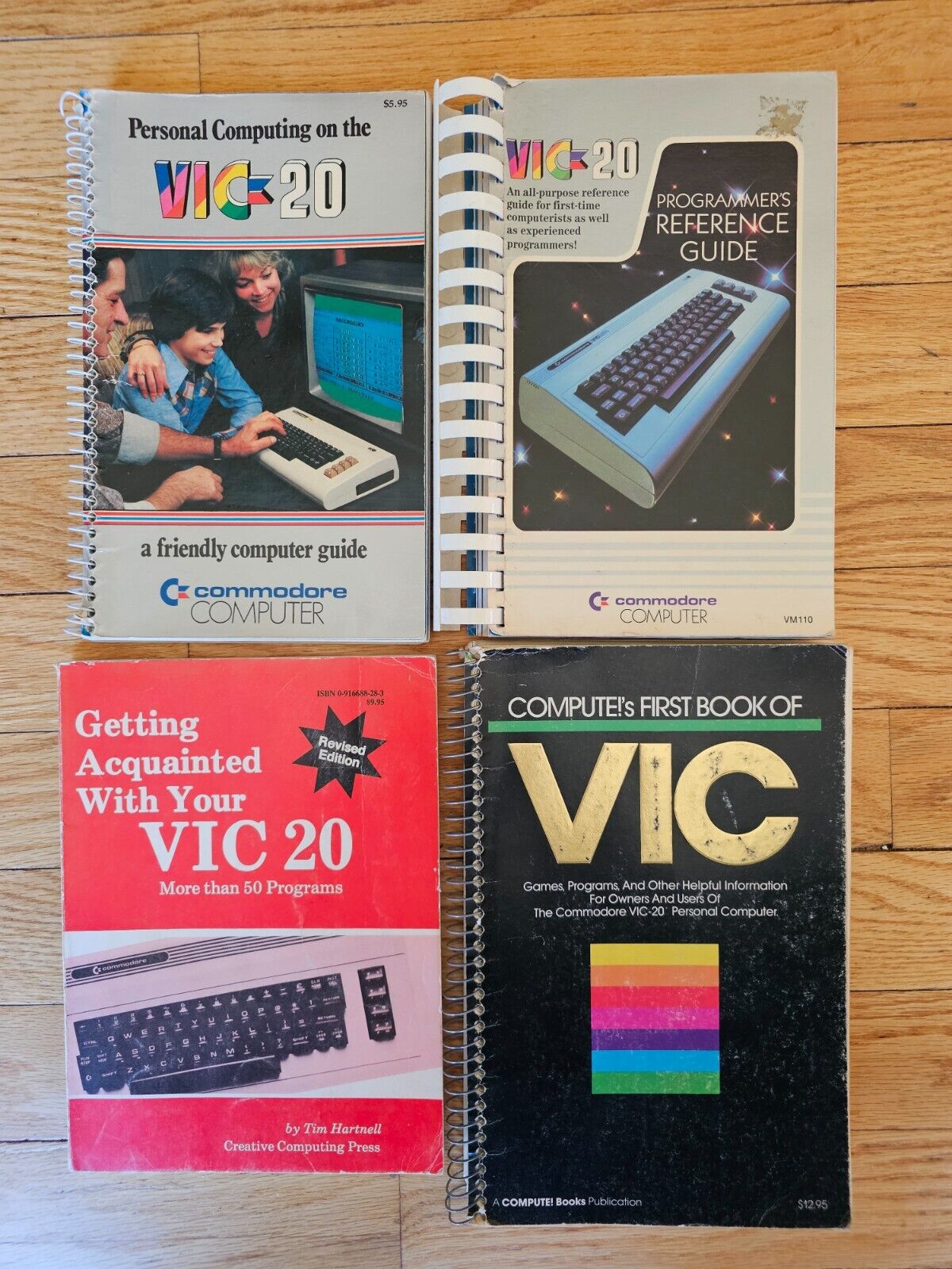 Vintage Commodore Computer VIC-20 Computer Books - Set Of 4