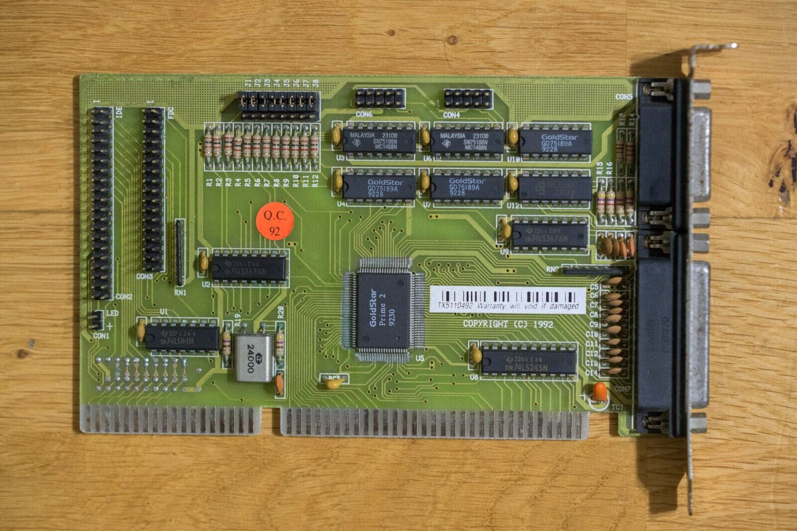 Hard Drive / Floppy ISA IDE Controller GoldStar Prime 2 | COM, LPT, Game Port