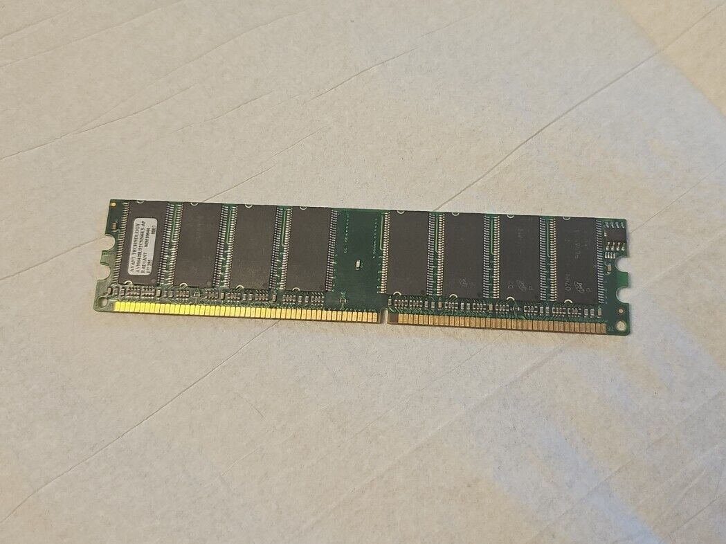 NCR DDR SDRAM DIMM 2.5V 1GB 128MX64 Memory Module Grade B AVM6428U52C5266K5-AP
