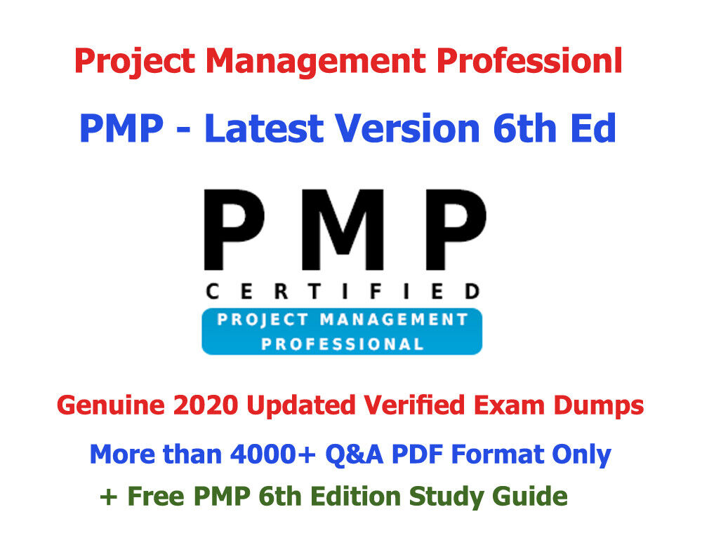 PMP 6th Ed Project Management Q&A Exam Dump 2020 Updated + Free Study Guide PDF