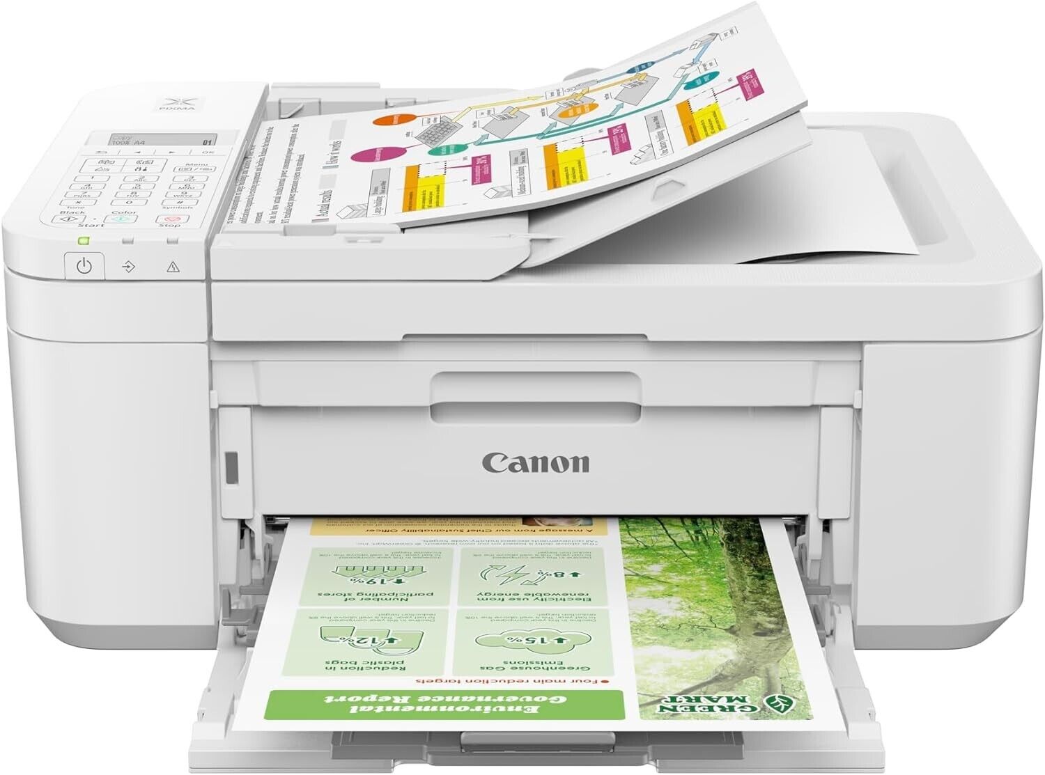 Canon PIXMA TR4720 Color Inkjet All-In-One Printer - White