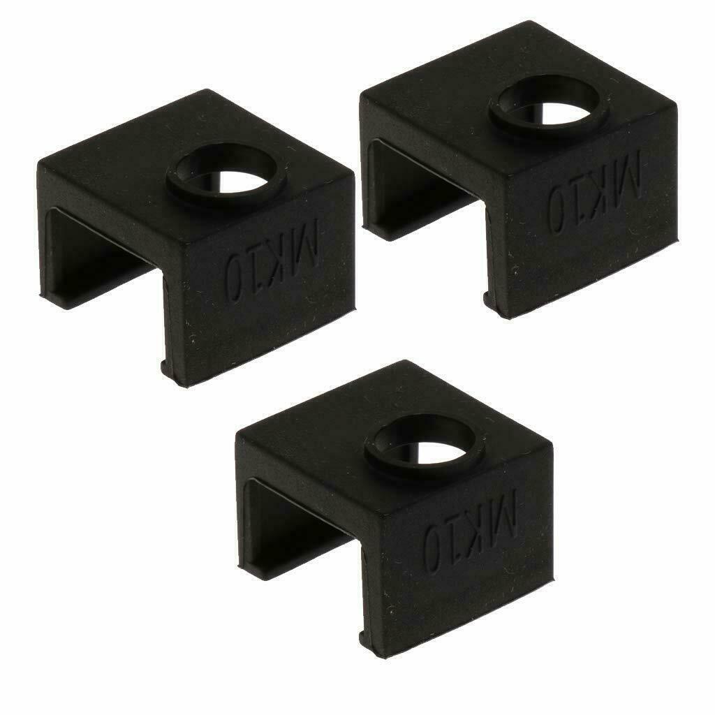 3x MK10 Silicone Hotend Sock Cover For Monoprice Select v2 Wanhao Duplicator D4