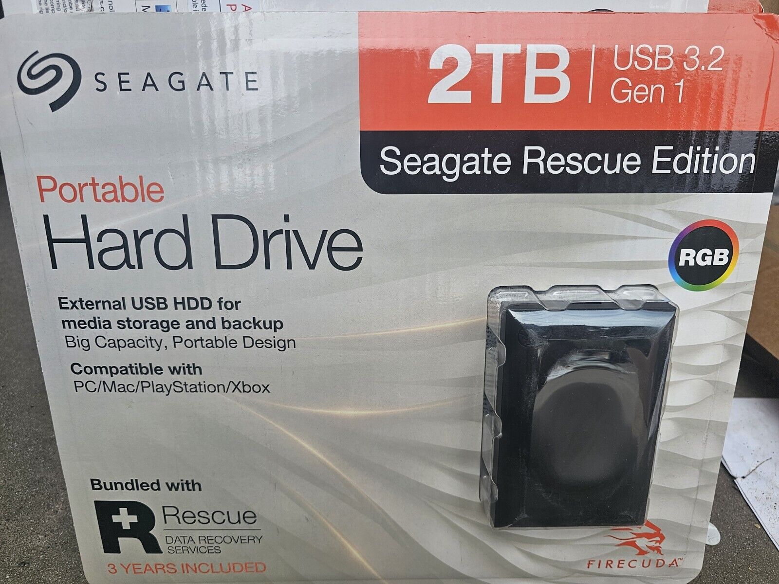 Seagate FireCuda Gaming 2TB. 3.5 in External HDD - STKL2000400
