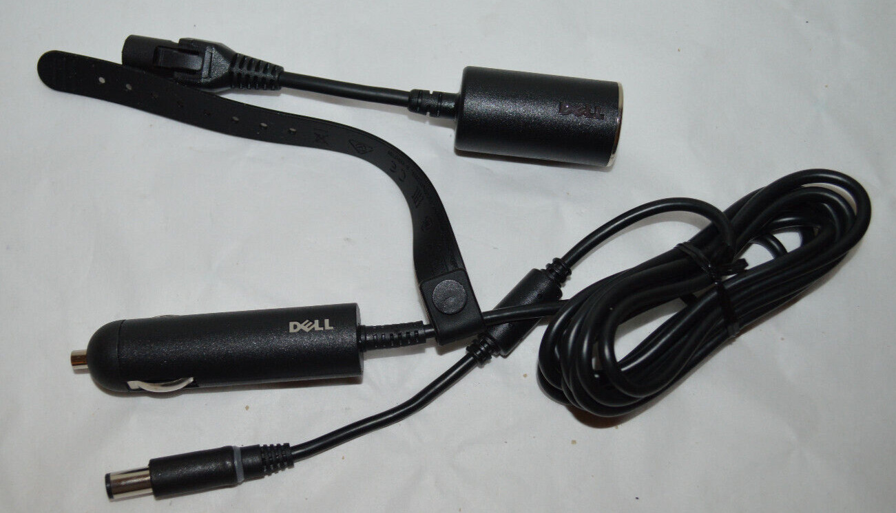 NEW Genuine Dell Auto Car AirPlane 90W Laptop Charger Power Adapter 0D09RM 