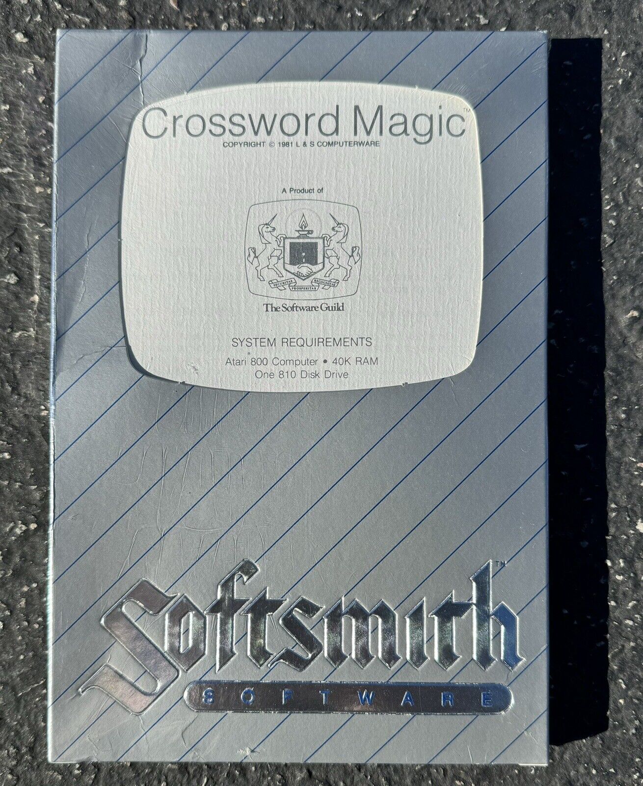 Crossword Magic Atari 800 XL  L & S The Software Guild 1981 New Old Stock RARE