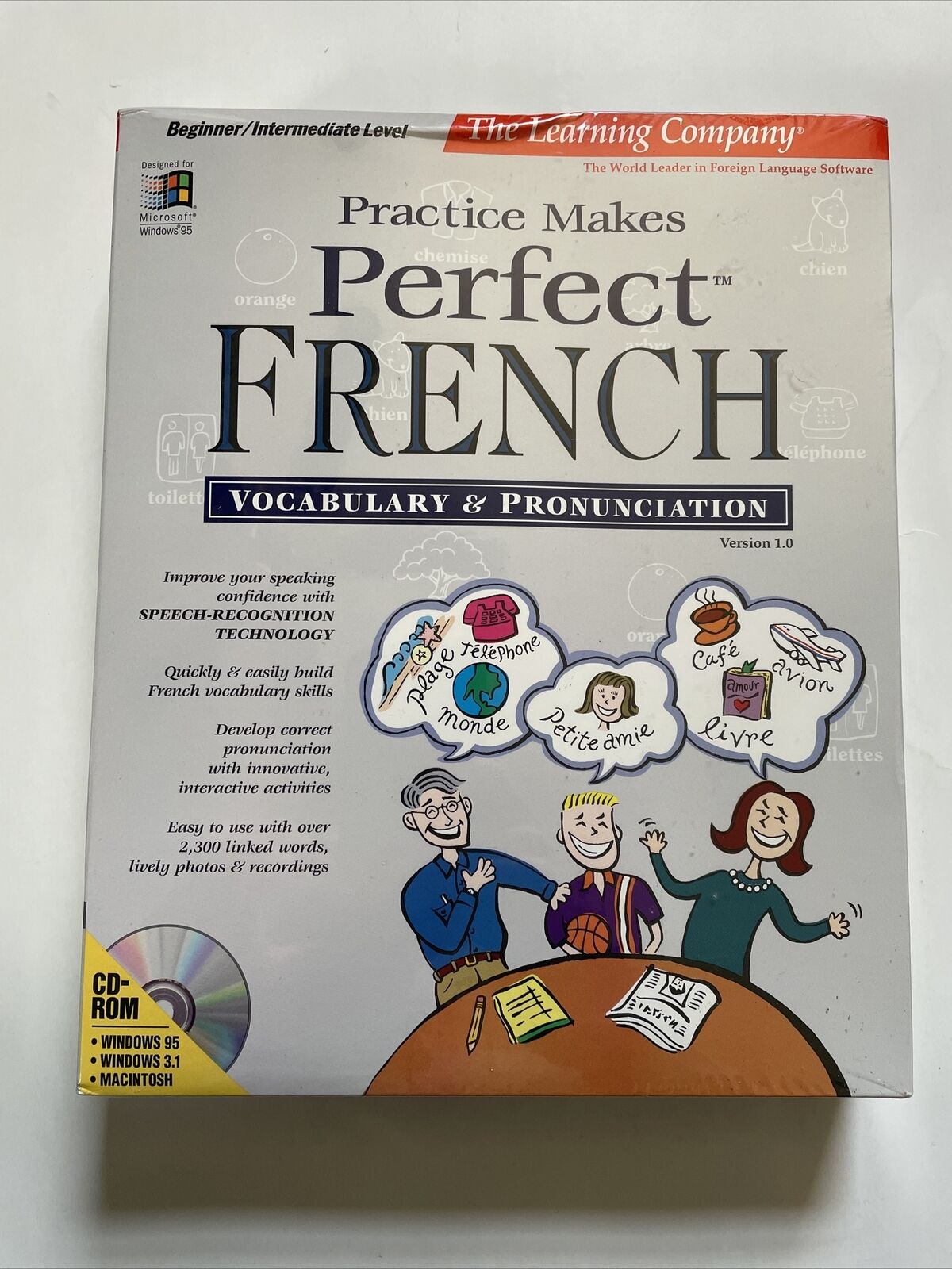Practice Makes Perfect French Vintage Windows 95, Windows 3.1 Macintosh Sealed