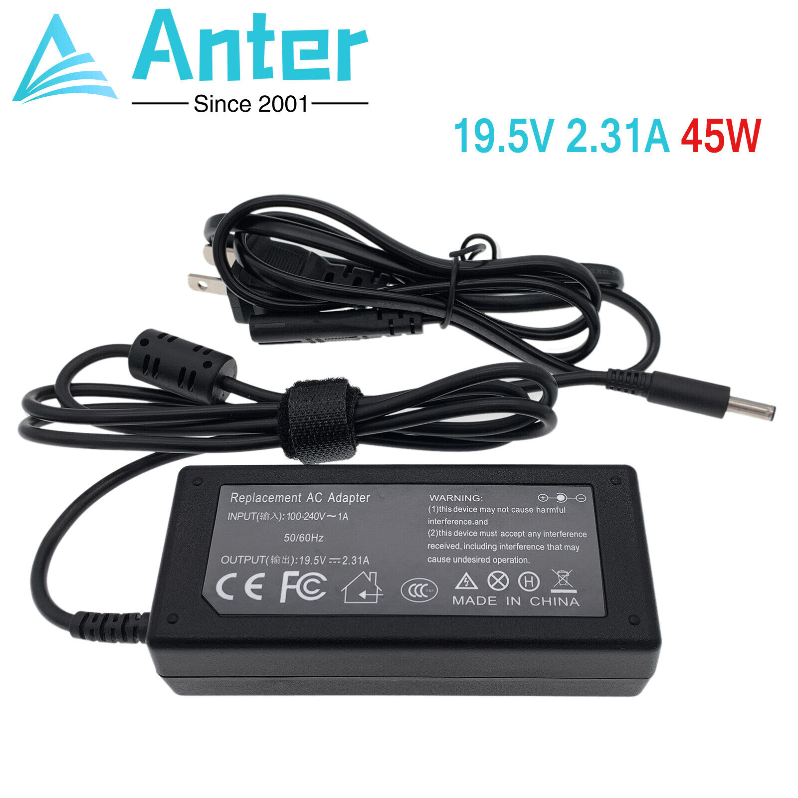 AC Adapter Charger For Dell Inspiron 17 3780 3781 3782 3785 3790 3793 Power Cord