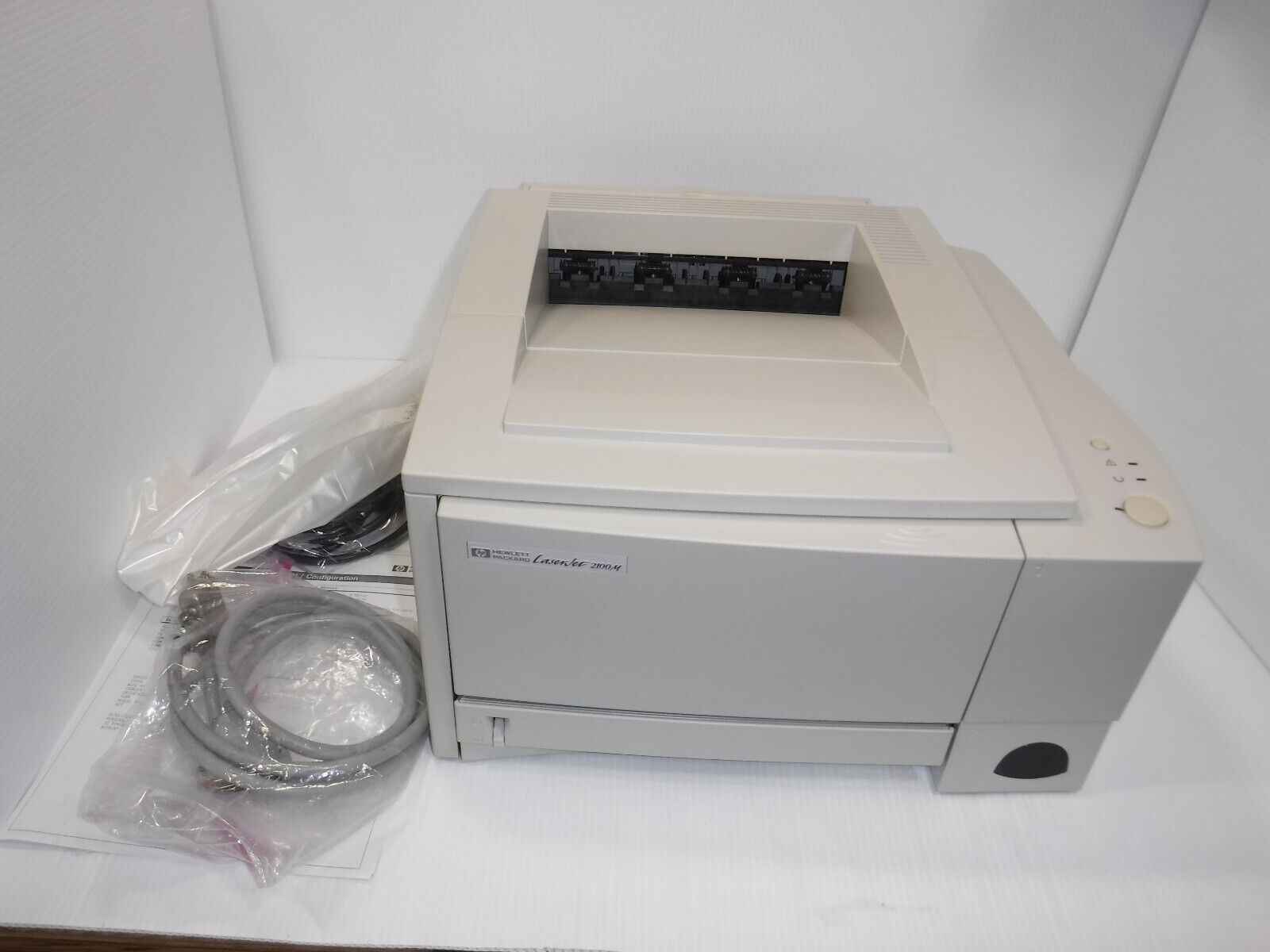 HP LaserJet 2100M Workgroup Laser Printer - WORKING; Cables Included