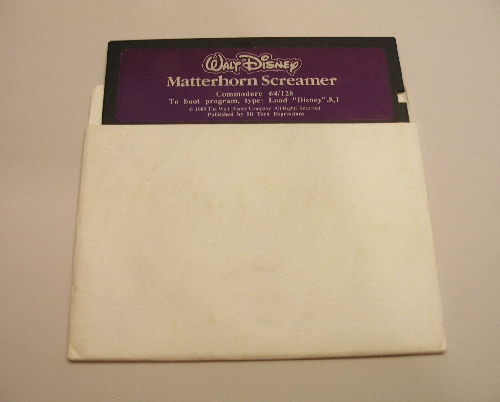 Matterhorn Screamer Disk by Walt Disney for the Commodore 64/128