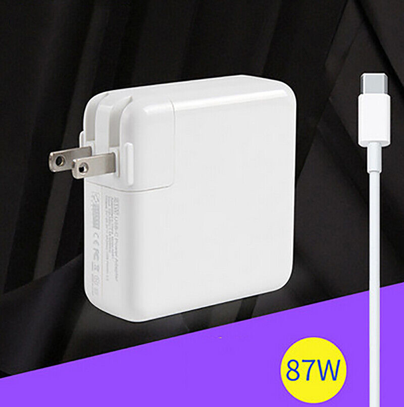 61W 87W 96W USB C Wall Power Charger for Apple MacBook Pro 13 15 16 with Cable