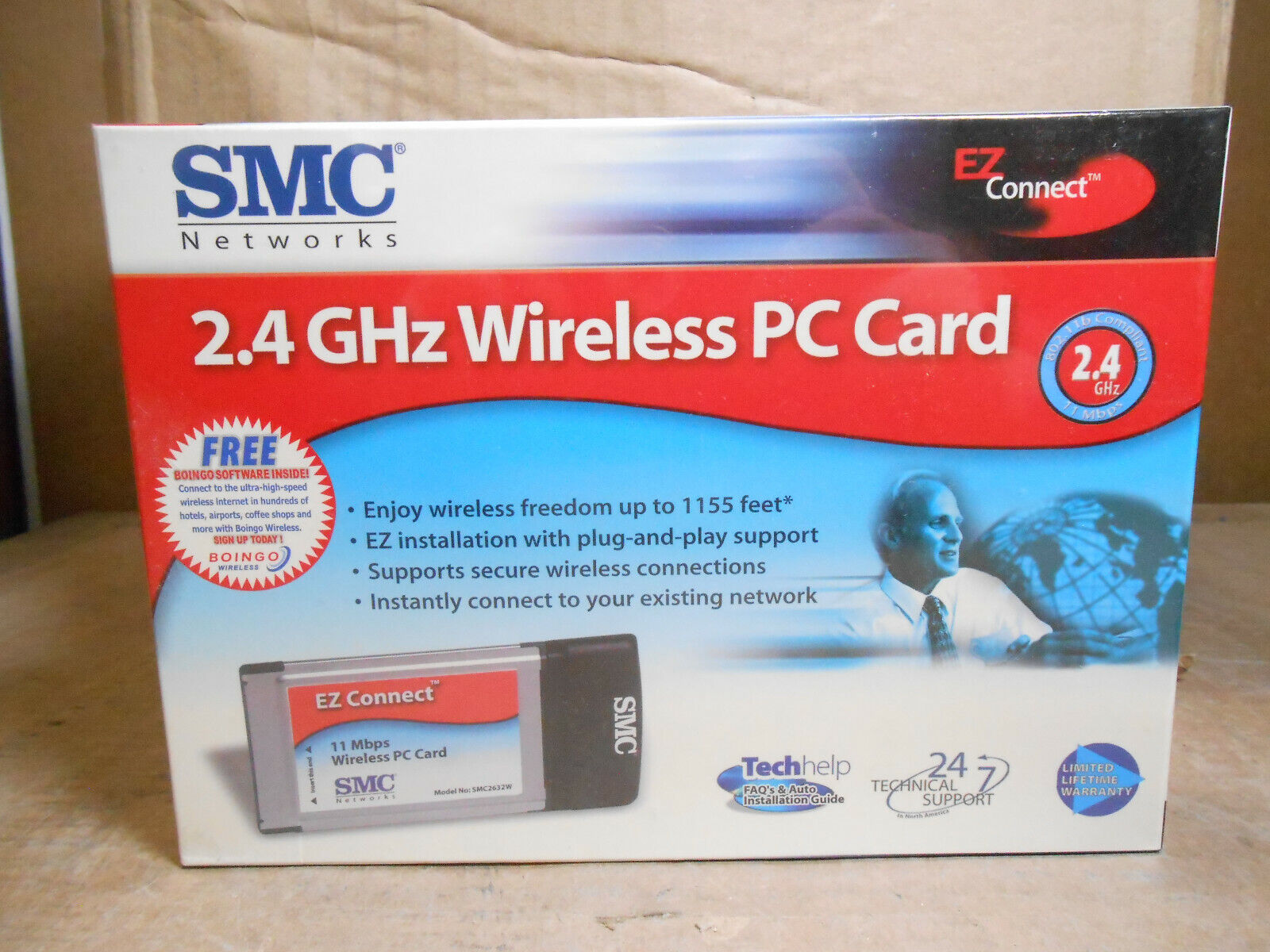 SMC NETWORKS 2.4 GHz WIRELESS PC CARD