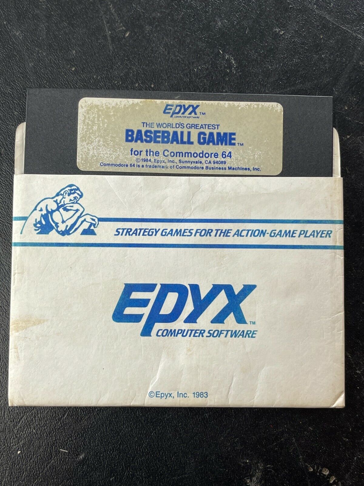 EPYX The World\'s Greatest Baseball Game for the Commodore 64 - 5.25 Media