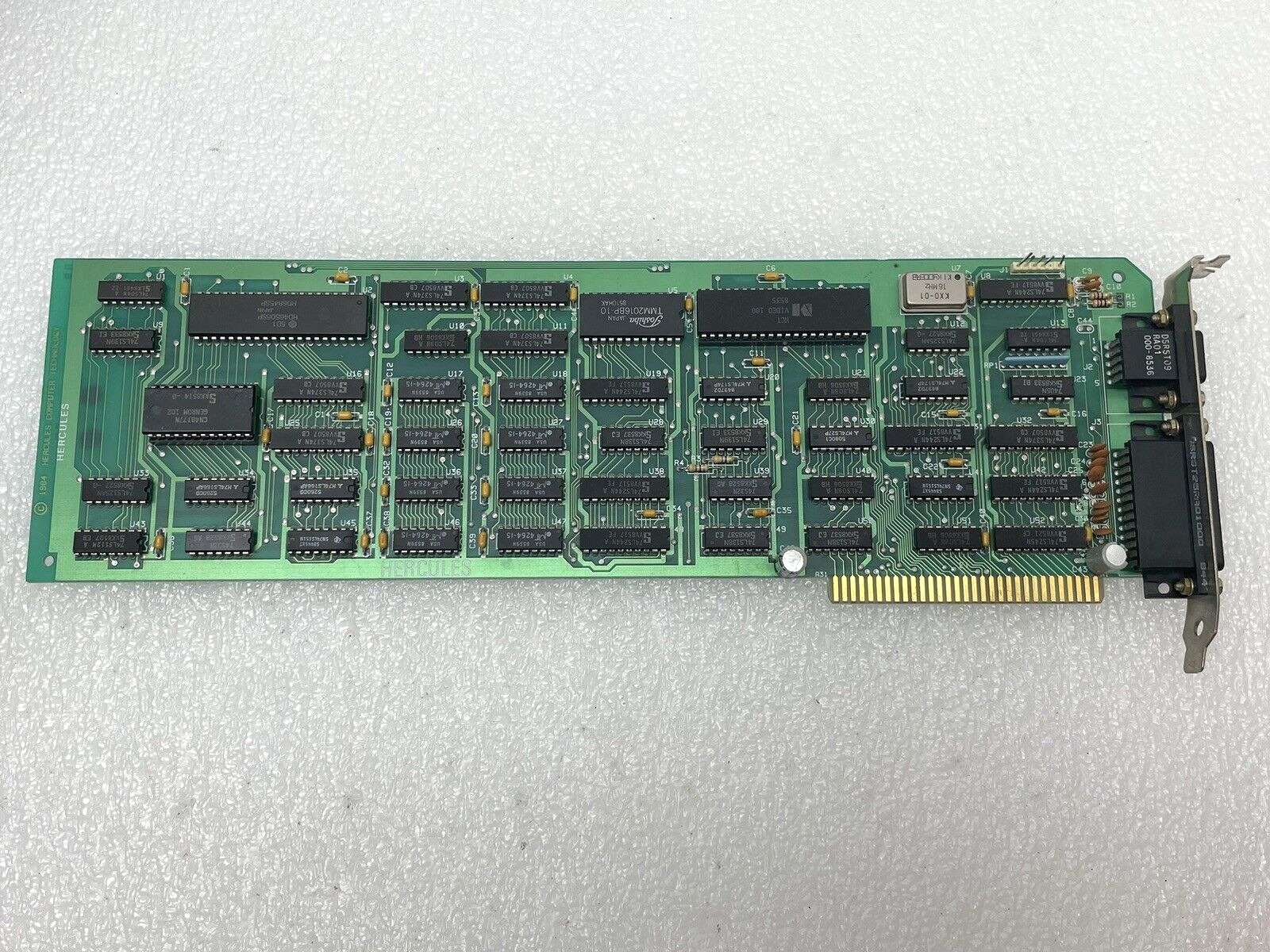 1984 HGA HERCULES GB102 GRAPHICS 8-BIT CARD MONOCHROME FOR IBM PC XT