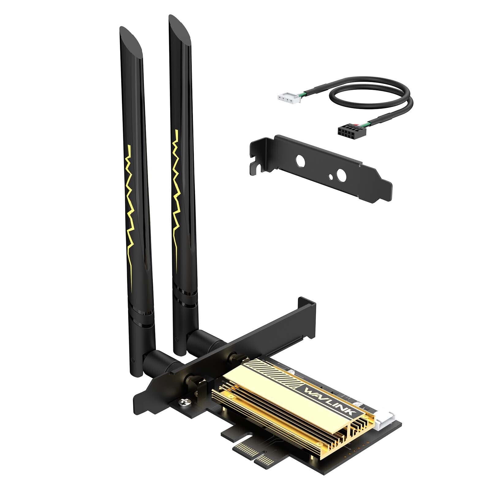 AX5400M WiFi 6E PCIe Network Card Tri-Band AX210 Wireless Adapter Bluetooth 5.3