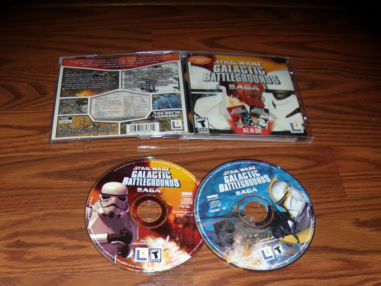 Star Wars Galactic Battlegrounds Saga (PC, 2001) Mint Game CD-ROM