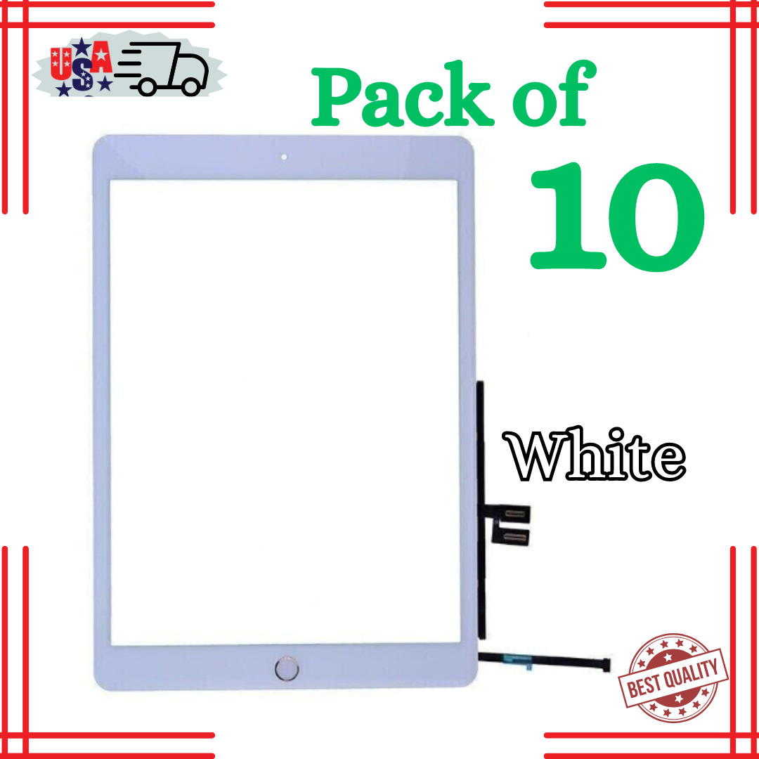 10X White Screen Digitizer Glass For iPad 7 7th Gen 2019 10.2\