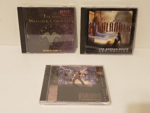 The Highlander Lot Of 3 Discs Screen Saver/New Screen Saver/Watcher Chronicles 