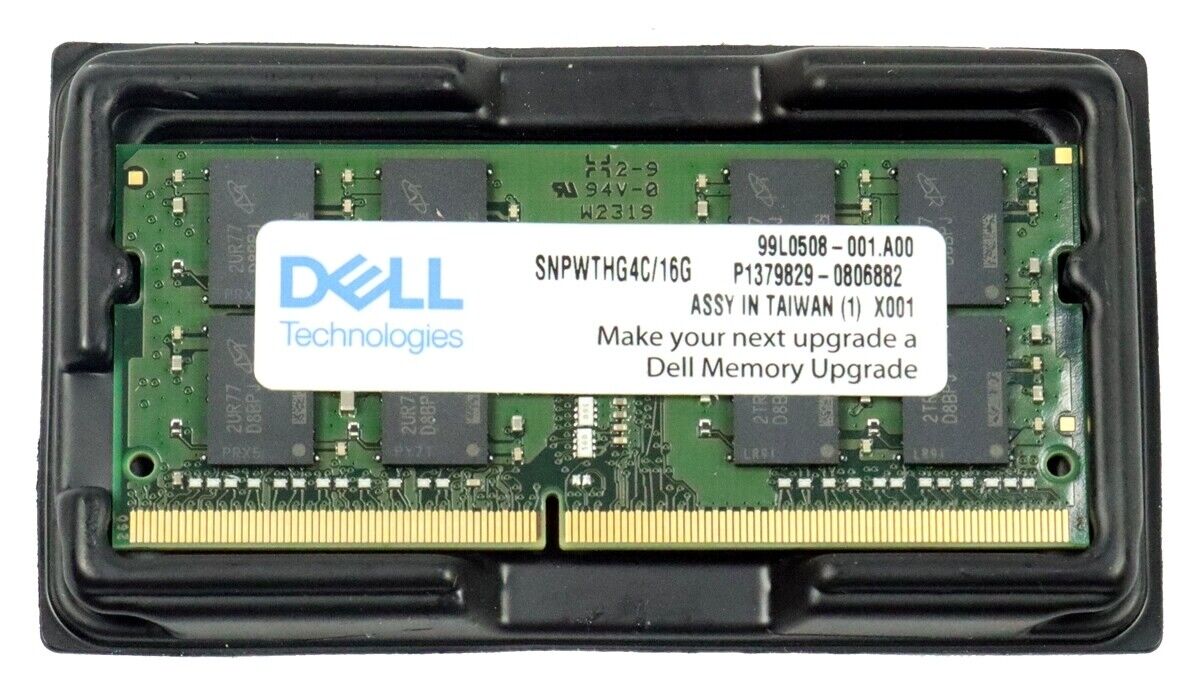 NEW Dell SNPWTHG4C/16G Kingston K1CXP8-HYC 16GB 1Rx8 PC4-25600 DDR4-3200 SODIMM